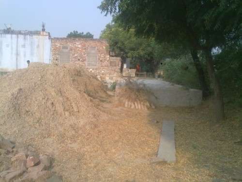 Rain water storage tank at Right side - Rain Water harvesting System