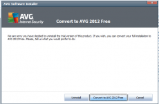 How to convert AVG trial to AVG Free version