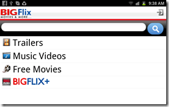 BigFlix on Android