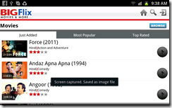 BigFlix on Android