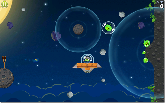 Angry Birds space on Galaxy Note