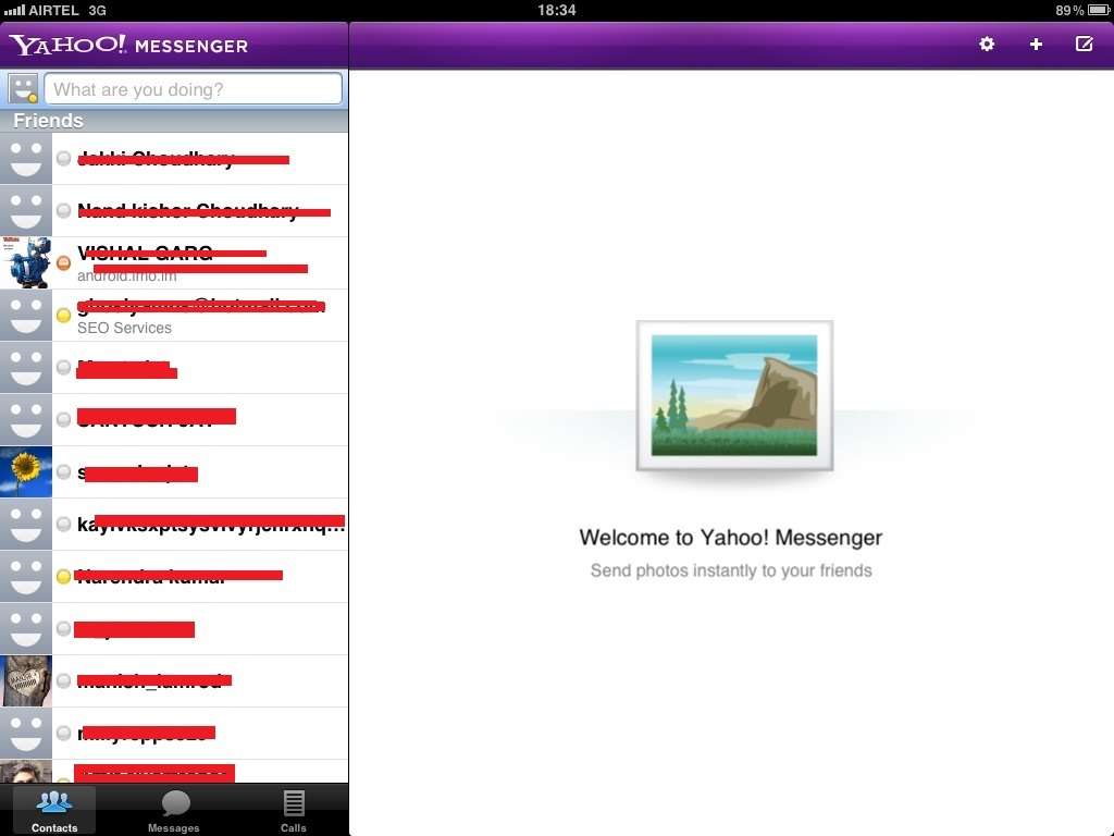 video call option in yahoo messenger
