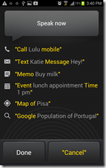 voice commands on android