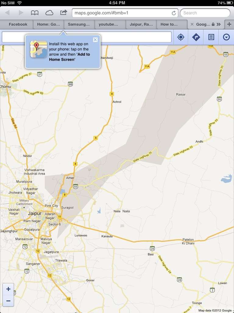 google maps on ipad ios 6