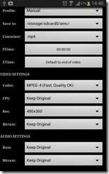 How to Resize Video on Android - select video converting quality