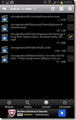 How to Resize Video on Android - select videos to convert