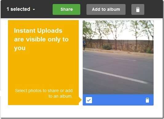 share instant uploads