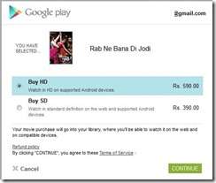 playstore rent hd sd