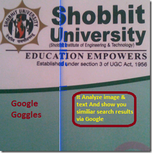 Google Goggle Scannig pattern