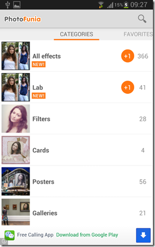 Photofunia - Best Android Photo Editing App