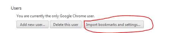 import bookmakrs and setting from firefox to chrome