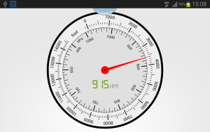 DIY home security barometer on old smartphone