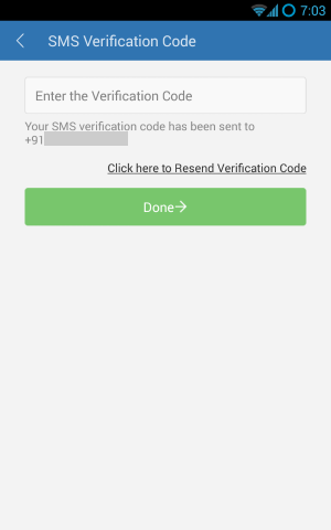 SMS Verification Code (Mobile)