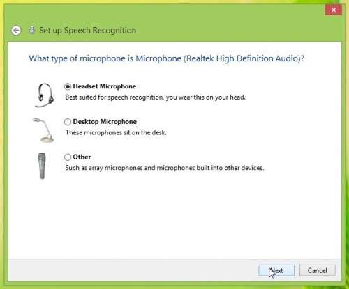 Set up Speech Recognition on Windows 